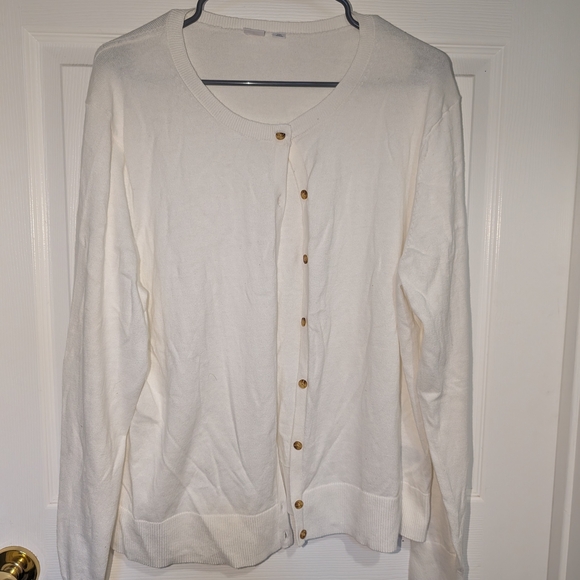 GAP Off-White Button Cardigan - Picture 1 of 3